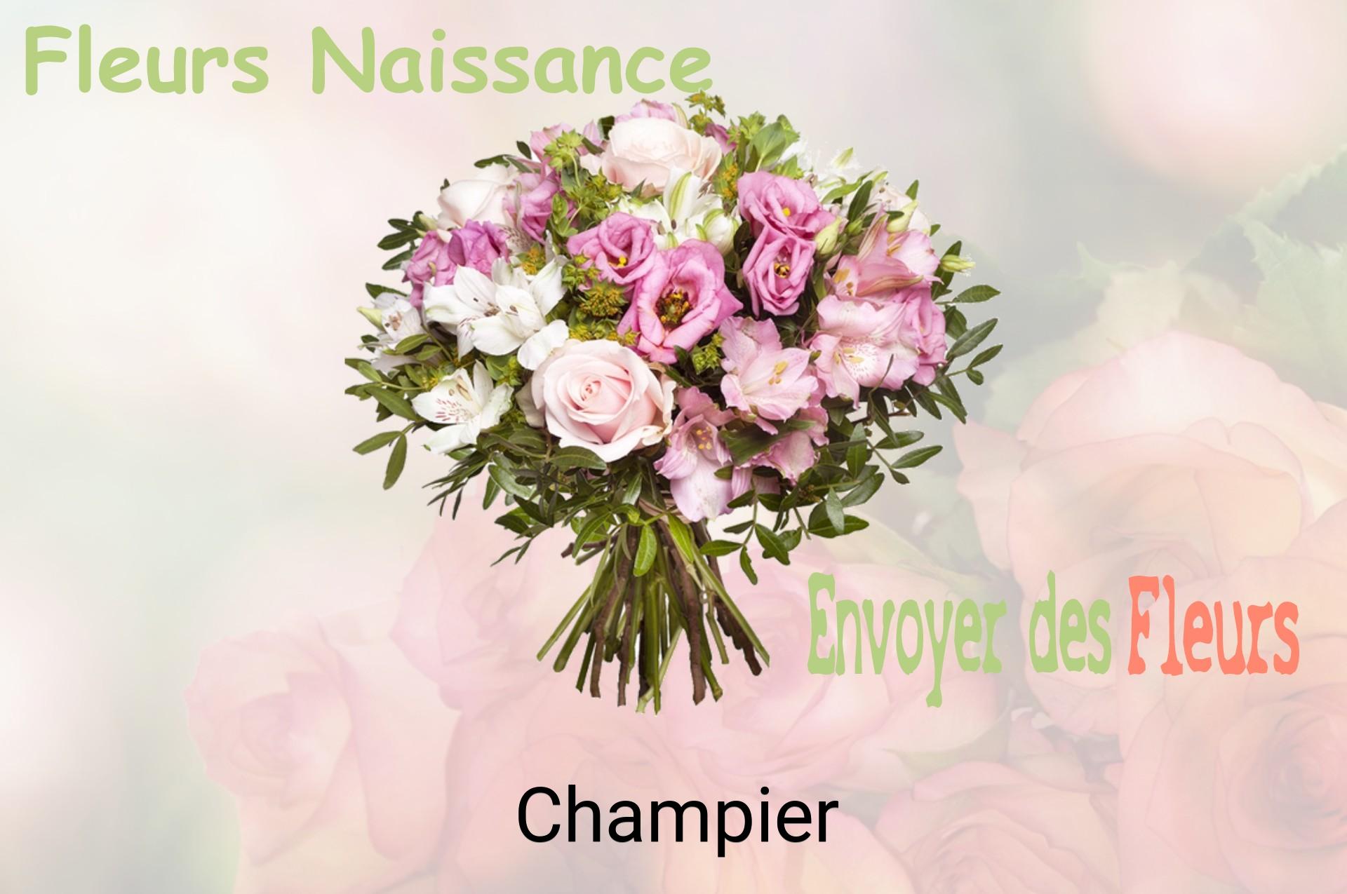 Bouquet de fleurs de naissance livré à Champier